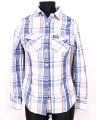 Superdry Womens Shirt Tailored Checks Vintage size 34