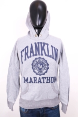Franklin Marshall Mens Sweatshirt Hoodie Grey size S