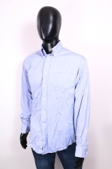Gant Mens Shirt Tailored Casual Blue Cotton size 40