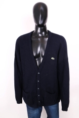 Lacoste Mens Sweater Cardigan Wool Vintage XXL
