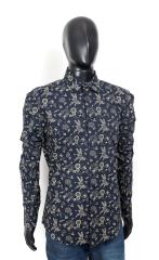 *Bertoni Mens Shirt Vintage Retro Pattern size 44