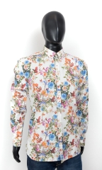 *Linderbergh Mens Shirt Vintage Retro Floral 41