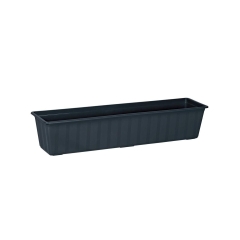 Skrzynka balkonowa 80 x 18 cm plastikowa antracytowa AGRO IS800 S433