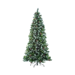 Choinka sztuczna GLANCIER 240 cm zielona z szyszkami