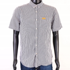 *R Superdry Mens Shirt Short Sleeve Checks XL
