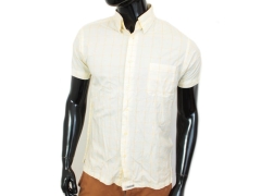 H Ted Baker Mens Shirt Short Sleeve Yellow M