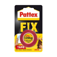 Taśma dwustronna Fix Tape pattex 120kg 1,5m 19mm