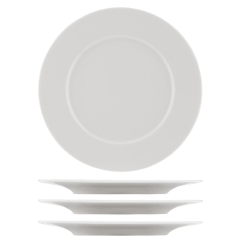 Talerzyki porcelanowe 4 szt. z porcelany białe