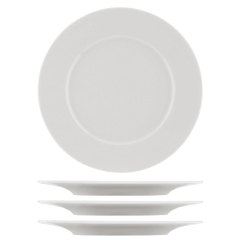 Talerze porcelanowe 4 szt. płaskie duże porcelana