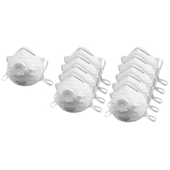 Maski przeciwpyłowe FFP2 10 szt. przed aerozolem