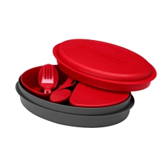 Zestaw misek turystyczny sztućców dla 1os. składana