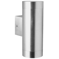 Lampa punktowa ścienna IP54 GU10 srebrna kinkiet