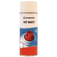 Farba lakeir mat 0,4l biała biel spray
