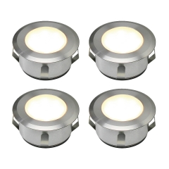 Lampy punktowe wpuszczane LED 4 szt. zewnętrzne