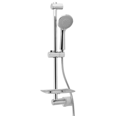 Zestaw prysznicowy chrom 5 strumieni 150cm INOX