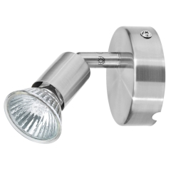 Oprawa punktowa halogen kinkiet srebrny 50W