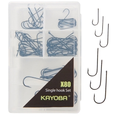 Zestaw Haczyków Wędkarskich 80 Części 6 rozmiarów