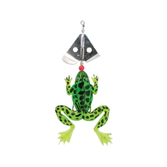 Jig na szczupaka żaba zielona obrotowa błystka