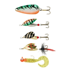 Zestaw przynęt 5 części na troć szczupaka okonia