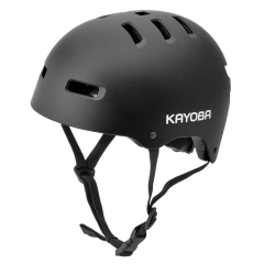 Kask do Jazdy na Deskorolce Rowerze Rolkach Czarny