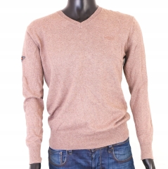*U Superdry Mens Sweater V-Neck Cotton Grey M