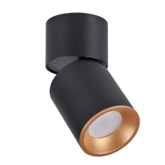 Polux Oprawa natynkowa NIXA regulowana czarno-złota 1x10W GU10
