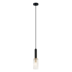 Italux Lampa PEROLA śr. 10 cm czarna 1x40W E14
