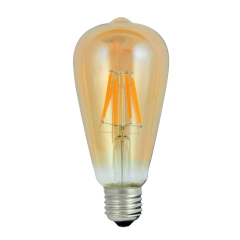 Polux Żarówka LED VINTAGE AMBER ST64 4W E27 320 lm 2200K