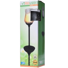 Koopman Lampa solarna LED szklana KWIAT 61 cm