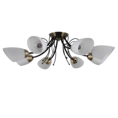 Italux Lampa wisząca CRISTINA czarny mat śr. 66 cm 8x40W E27