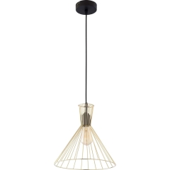 TK Lighting Lampa sufitowa SAHARA złota 1x60W E27