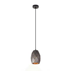 Italux Lampa HARLEY śr. 15 cm szara 1x40W E27