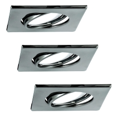 Polux Zestaw Oczek kwadratowych ruchomych Olin LED 3x3,5 W GU10