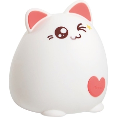 Lampka LED nocna KITTEN1 RGB 14,5 cm