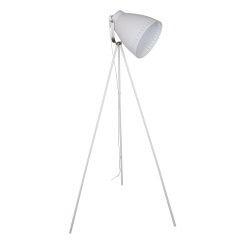 Italux Lampa podłogowa FRANKLIN biała 1x60W E27