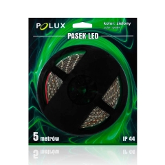 Polux Taśma LED 5 m 12 V IP44 zielona