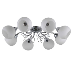 Italux Lampa wisząca MASSERI chrom śr. 67 cm 8x40W E27