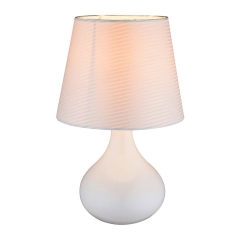 Globo Lampka stołowa FREEDOM biała 1x40W E14