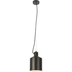 Lampa SINGLE czarna mat śr. 16 cm 40W E27