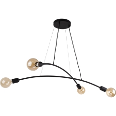 TK Lighting Lampa sufitowa Helix 4x60W E27