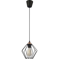 TK Lighting Lampa sufitowa GALAXY mosiądz czarna 1x60W E27