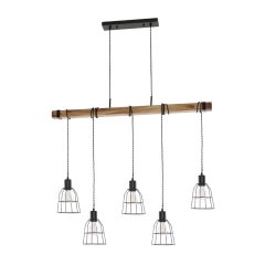 Italux Lampa wisząca PONTE metal 5x60W E27