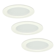 Polux Zestaw oczek MIRO LED okrągłe białe 3x4 W
