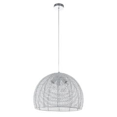 Italux Lampa wisząca FORMO JUSTIN śr. 45 cm chrom 3x60W E27