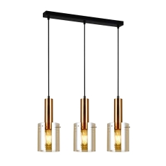 Italux Lampa SARDO listwa złota 3x40W E27