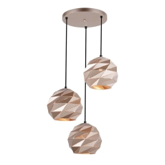 Italux Lampa wisząca PALERMO złota 3x40W E27