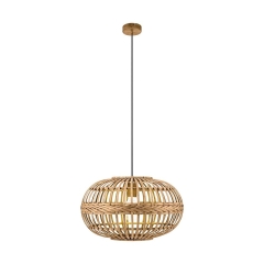Eglo Lampa wisząca AMSFIELD kula jasnobrązowa 1x60W E27