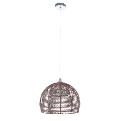Italux Lampa wisząca JUSTIN śr. 35 cm miedź 1x60W E27