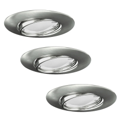Polux Zestaw oczek ruchomych okrągłych Olin LED 3x3,5 W GU10