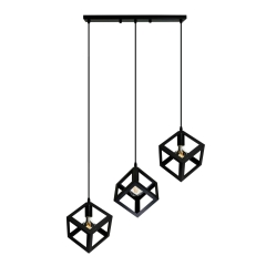 Il mio Lampa wisząca SWEDEN czarna 3x20W E27